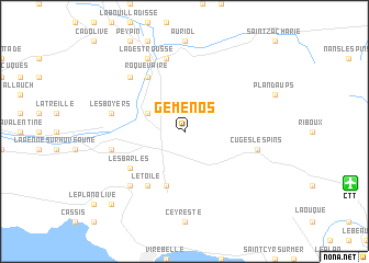 map of Gémenos