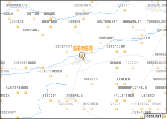 map of Gemen