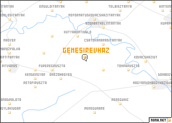 map of Gémesi Révház