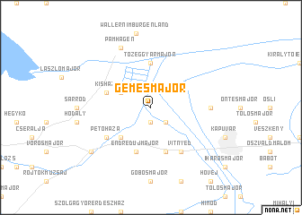 map of Gémesmajor