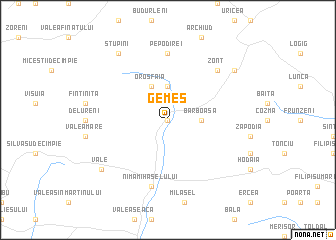 map of Gemeş