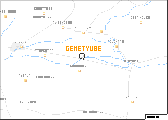 map of Gemetyube