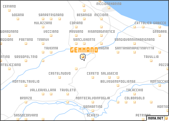 map of Gemmano