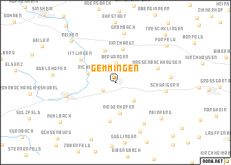 map of Gemmingen