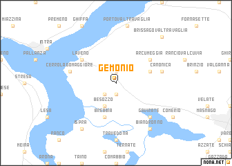 map of Gemonio