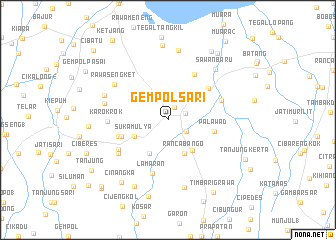 map of Gempolsari