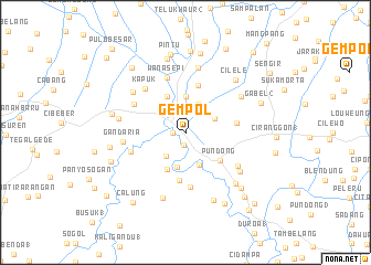 map of Gempol