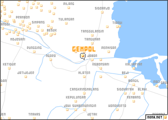 map of Gempol