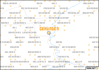 map of Gemünden