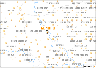 map of Gemünd