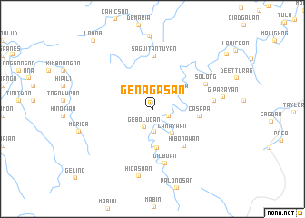 map of Genagasan