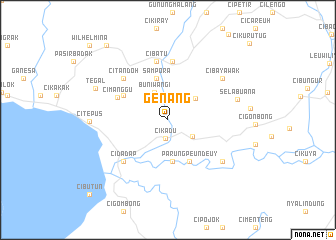 map of Genang