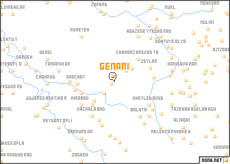 map of Genānī