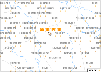 map of Genārpāra