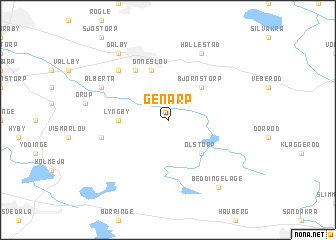 map of Genarp