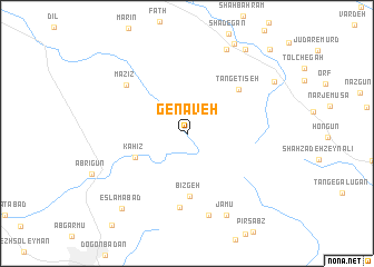 map of Genāveh