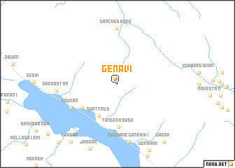 map of Genāvī