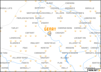 map of Genay