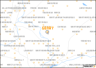 map of Genay