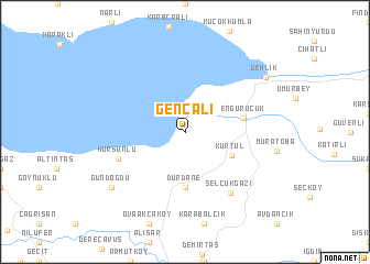 map of Gençali