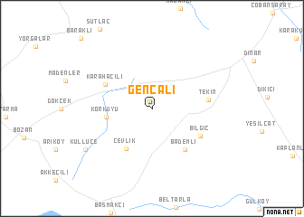 map of Gençali