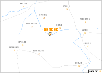 map of Gencek