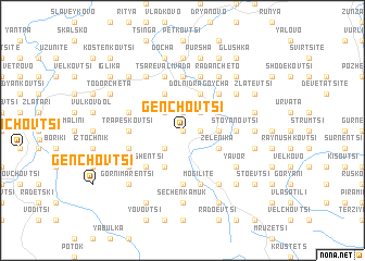 map of Genchovtsi