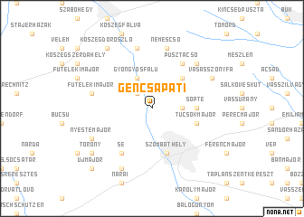 map of Gencsapáti