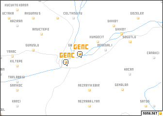 map of Genç