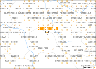 map of Gendagala