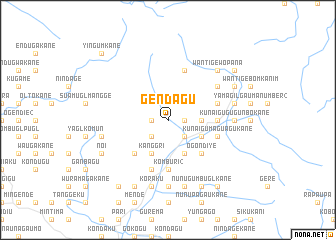 map of Gendagu