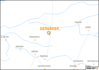 map of Gendaker