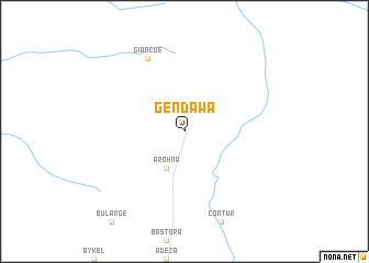 map of Gendawa