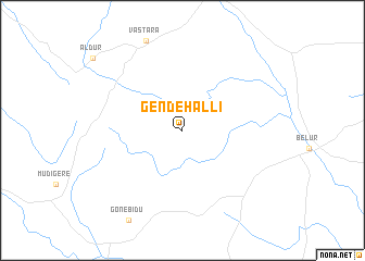 map of Gendehalli