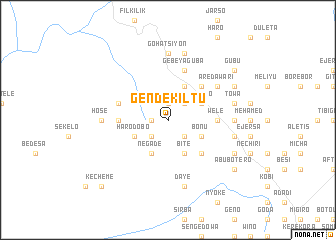 map of Gende Kʼīltʼu