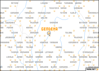 map of Gendema