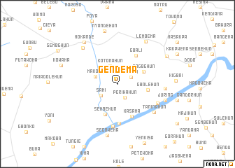 map of Gendema