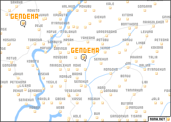 map of Gendema