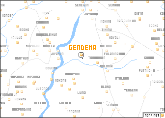 map of Gendema