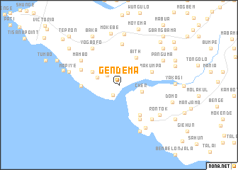 map of Gendema