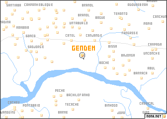 map of Gendem