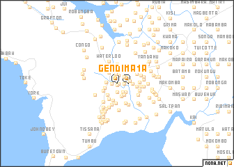 map of Gendima