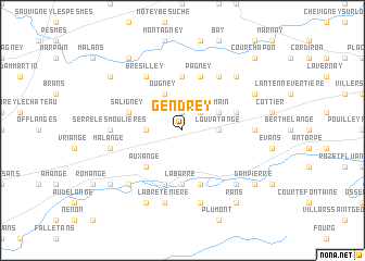 map of Gendrey