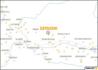 map of Gendushi