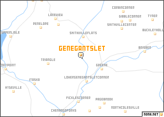 map of Genegantslet
