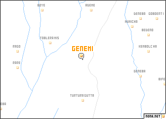 map of Genemī