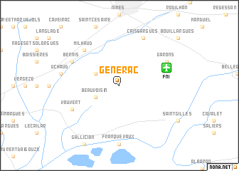 map of Générac