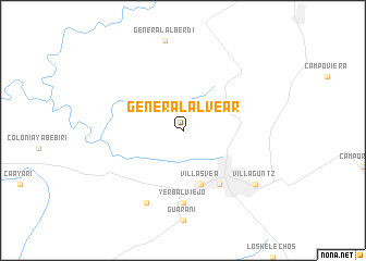 map of General Alvear