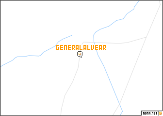 map of General Alvear