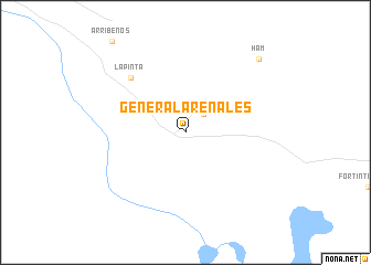 map of General Arenales